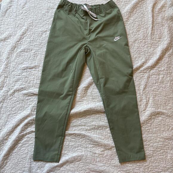 Nike Women's Green pants with Drawstring Waist Size Small - Picture 1 of 7